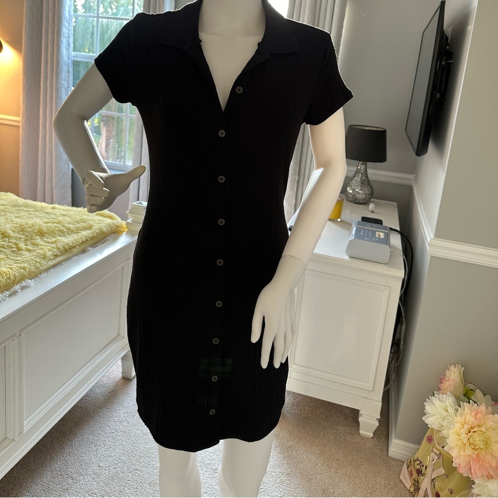 WILD FABLE BLACK KNIT DRESS SIZE SMALL - NWOT